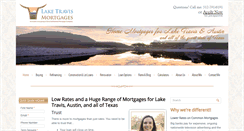 Desktop Screenshot of laketravismortgages.com